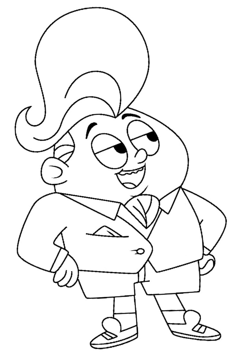 Joey Adonis from Chuck's Choice Coloring - Play Free Coloring Game Online