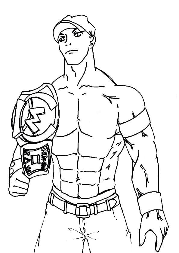 John Cena Free Printable Coloring Game John Cena Free Printable