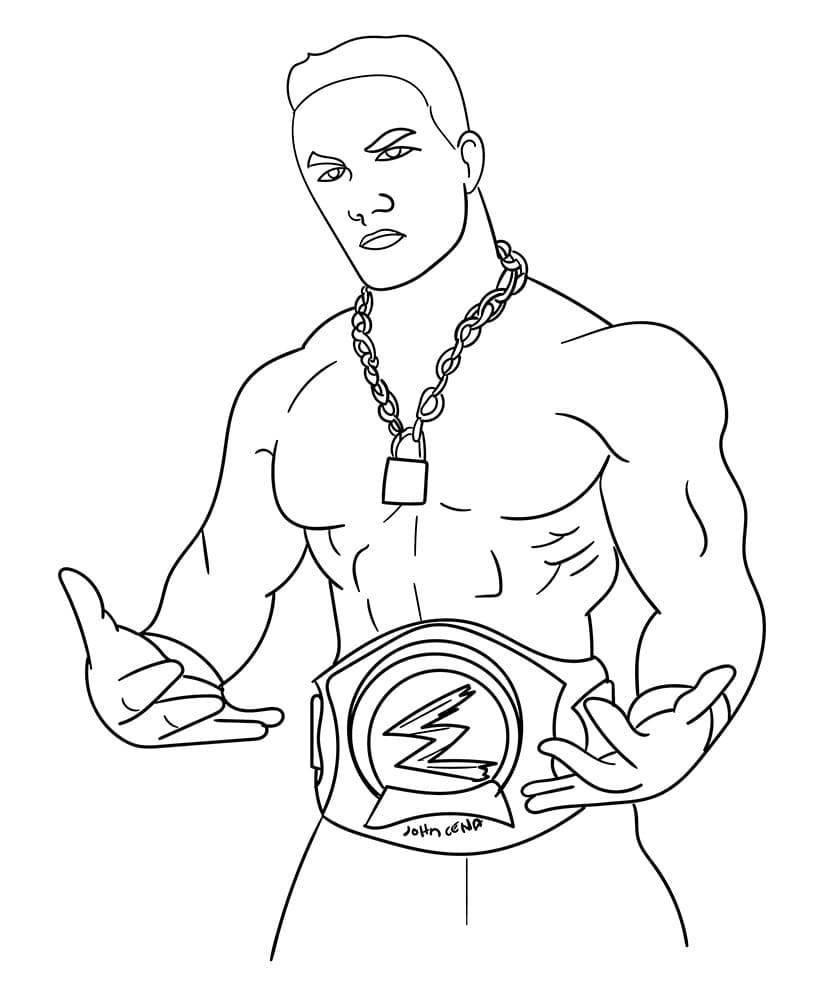 John Cena Free Coloring Game John Cena Free