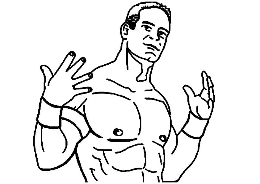 John Cena Printable Coloring Game John Cena Printable