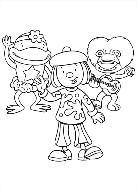 trina coloring page png jojos circus