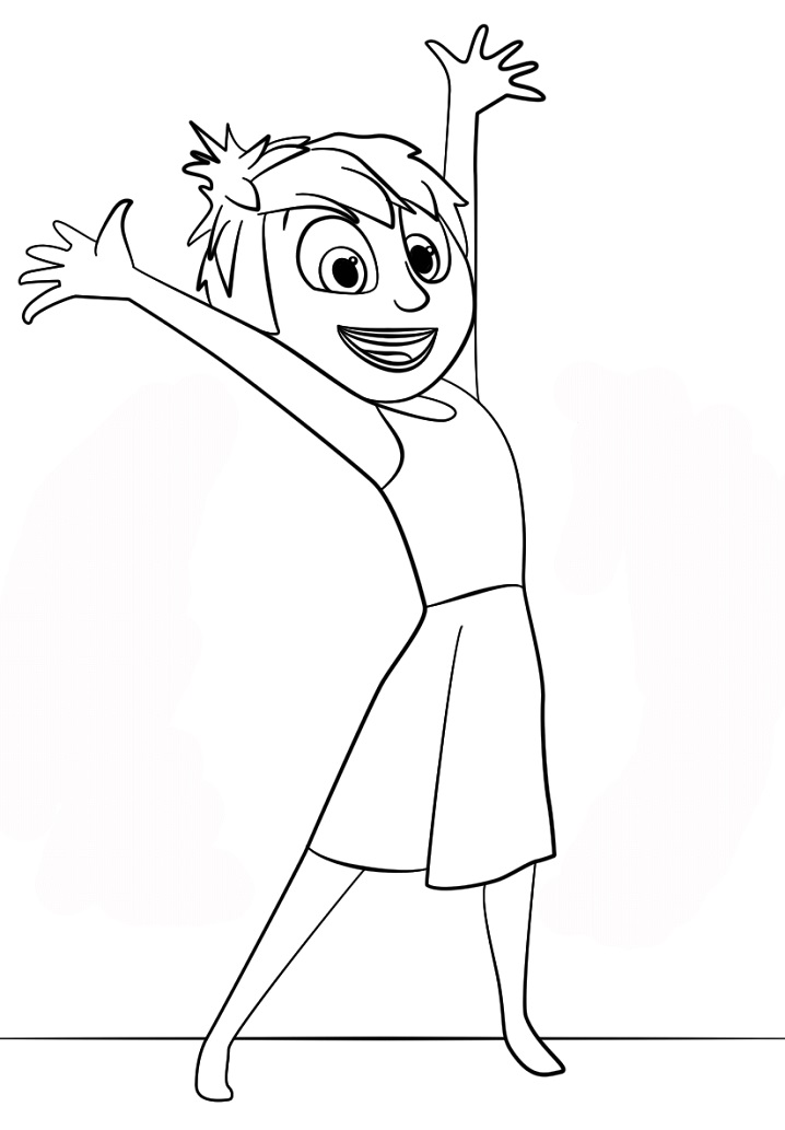 Joy Inside Out Coloring Game Joy Inside Out