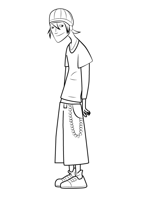 Jude Lizowski from 6teen Coloring Game Jude Lizowski from 6teen