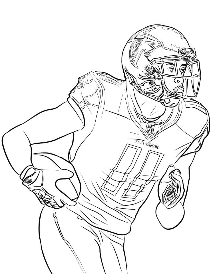 Julio Jones Football Player Coloring Game Julio Jones Football Player