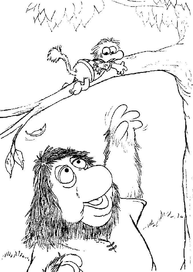 Junior Gorg and Wembley from Fraggle Rock