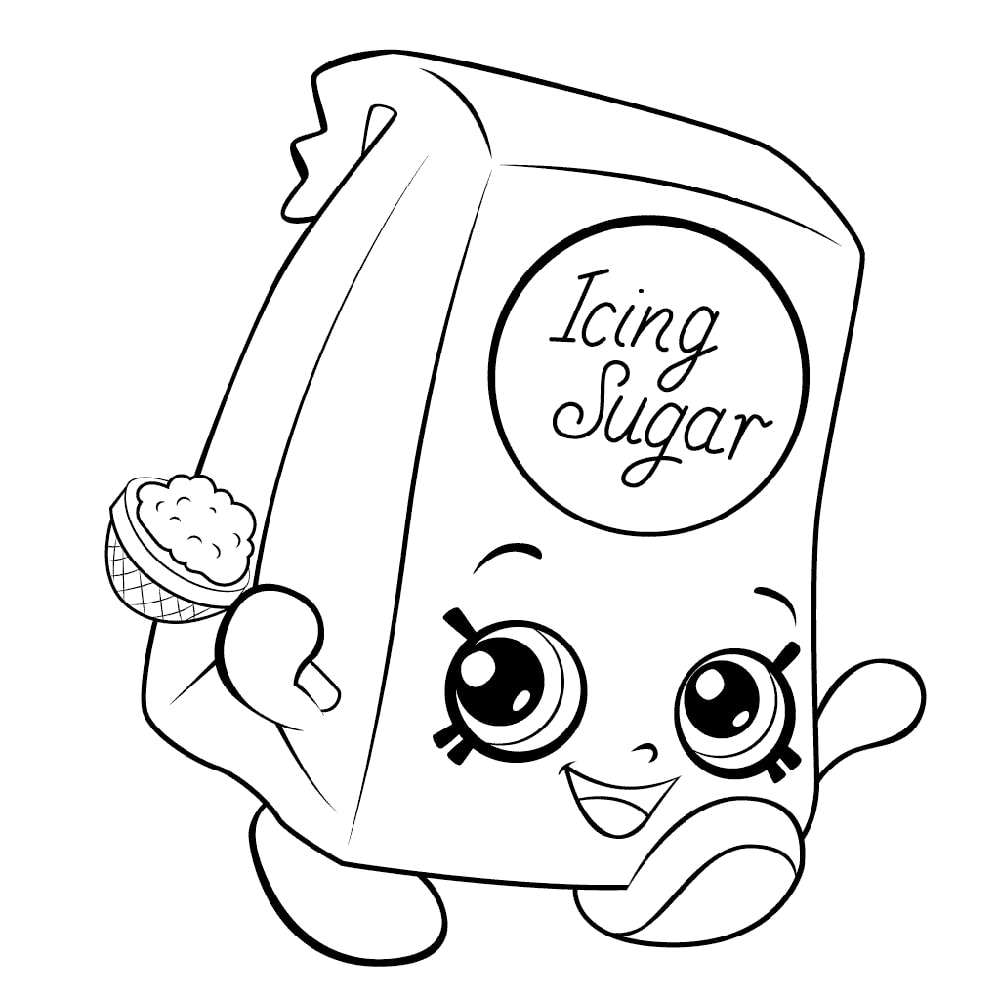 Kane Sugar Shopkin Coloring Game Kane Sugar Shopkin