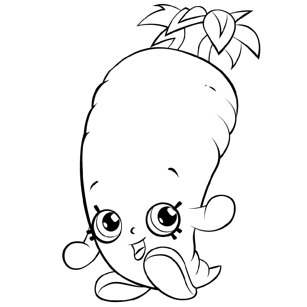 Karen Carrot Shopkin Coloring Game Karen Carrot Shopkin