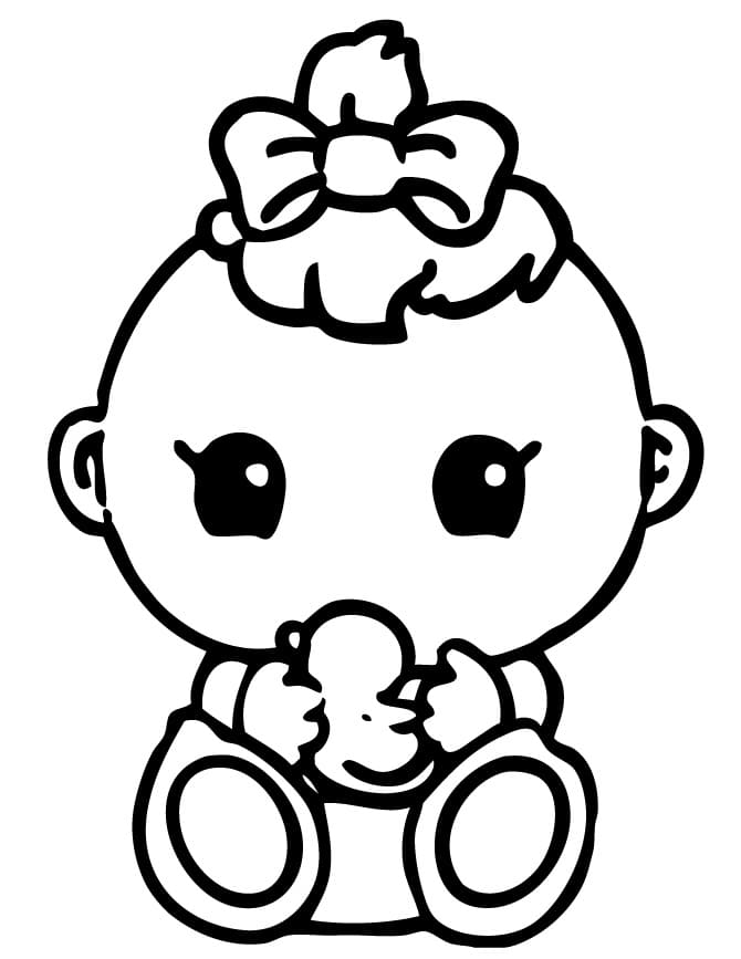 Kawaii Baby Girl Coloring Game Kawaii Baby Girl
