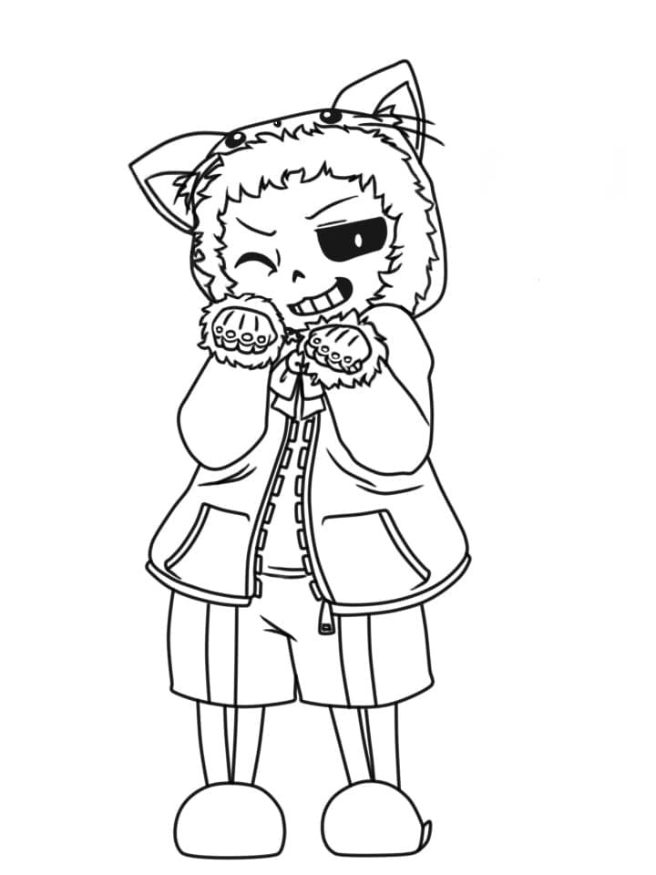 Kawaii Sans coloring page Coloring Game Kawaii Sans coloring page