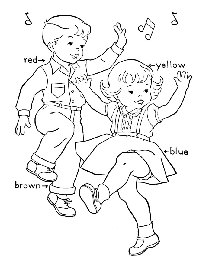 Kids Dance Coloring Game Kids Dance