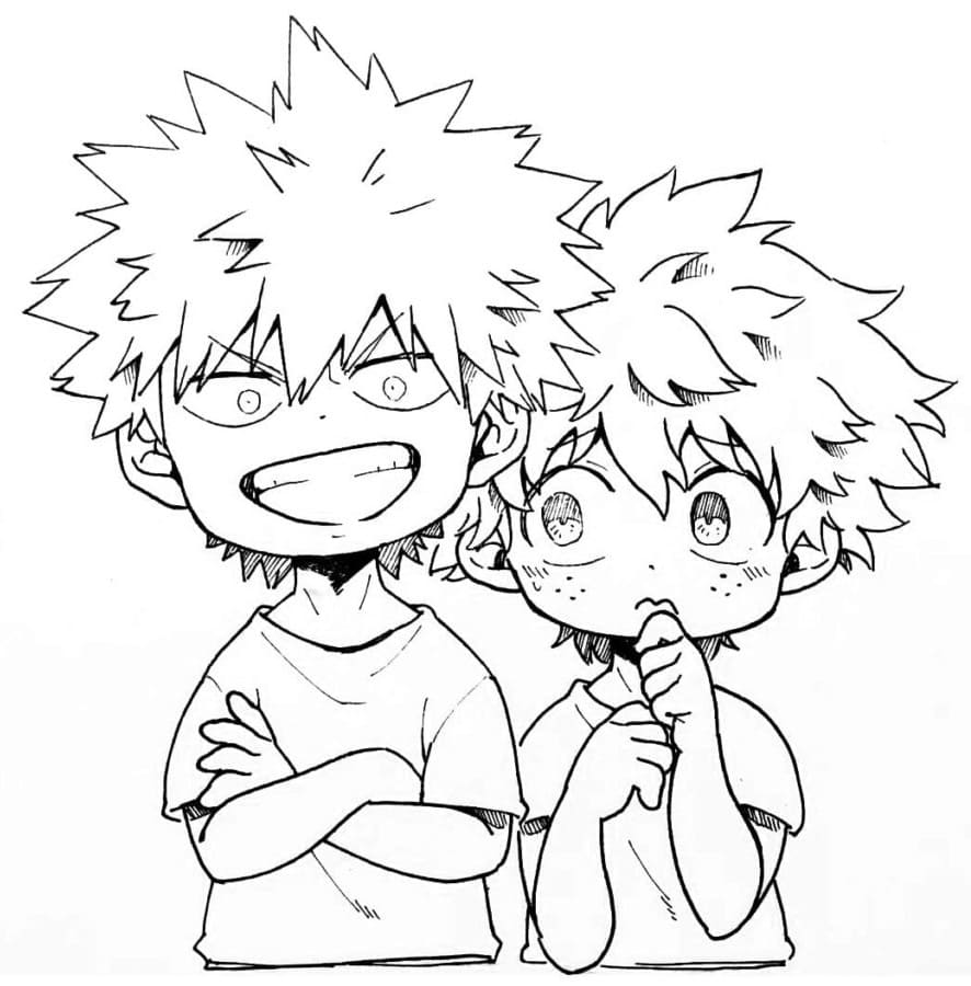 Kids Midoriya and Deku