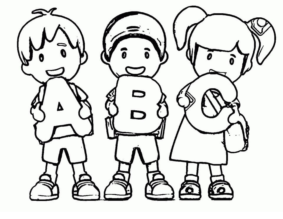 Kids and ABC Coloring Game Kids and ABC