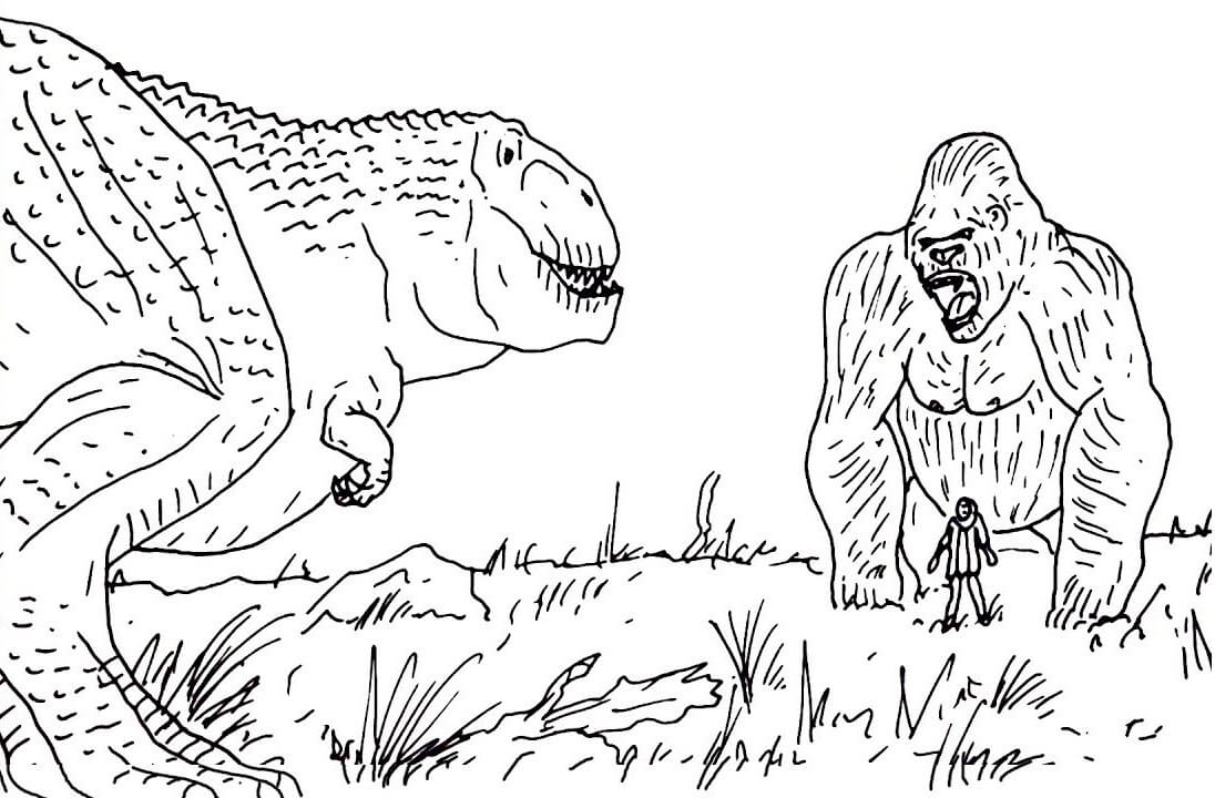 King Kong Vs One T-Rex
