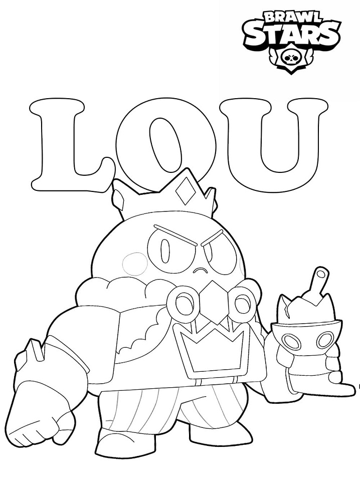 King Lou Brawl Stars Coloring Game King Lou Brawl Stars