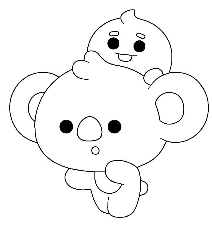 Koya and Shooky in BT21