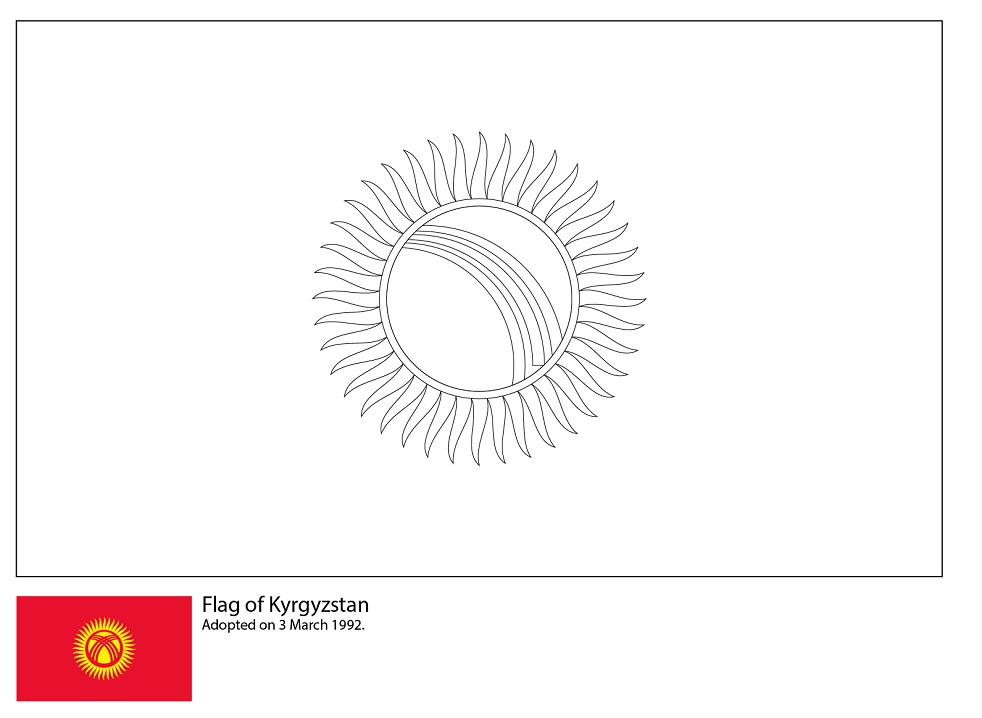 Kyrgyzstan Flag