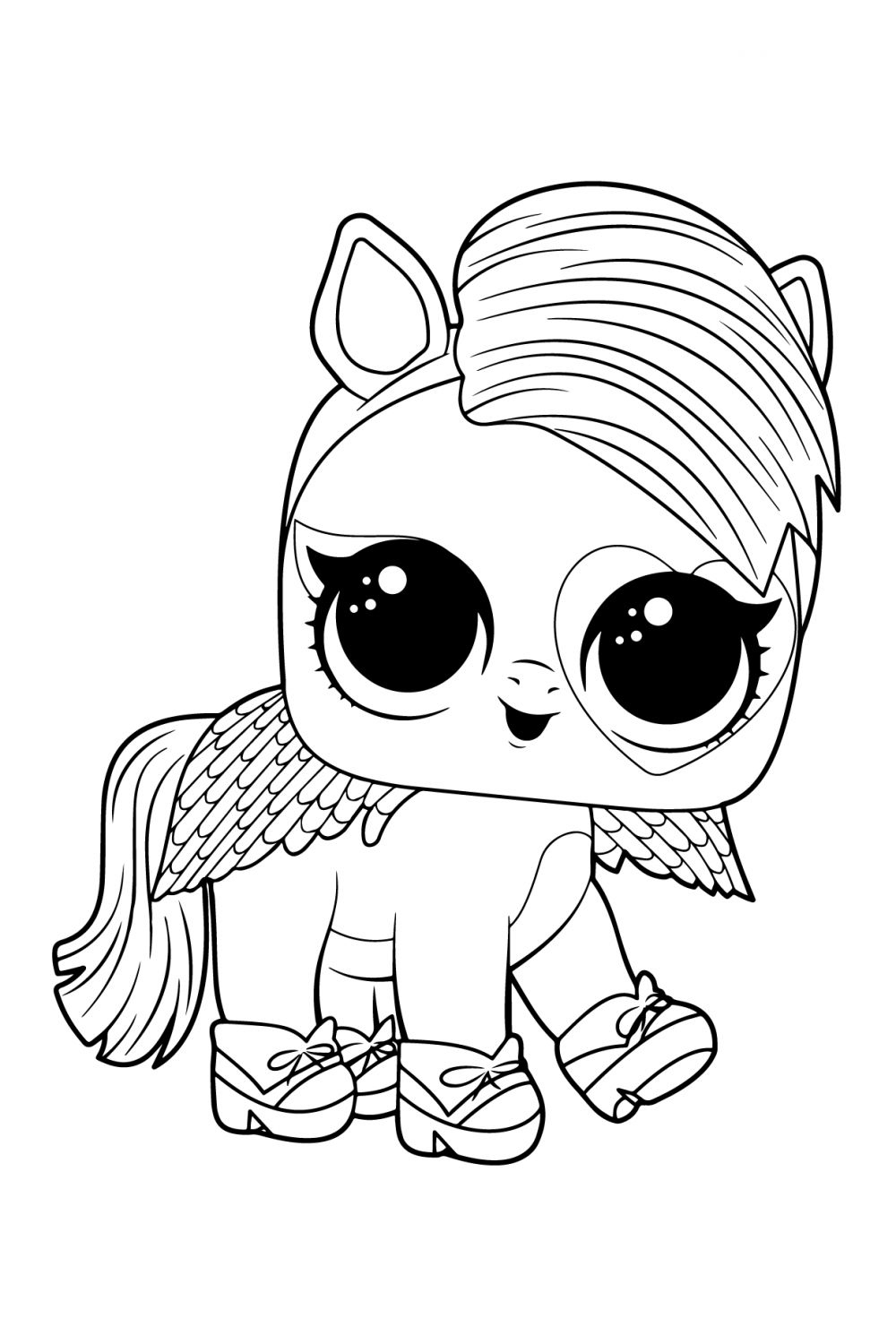 LOL Pet Owl Angel Coloring - Play Free Coloring Game Online