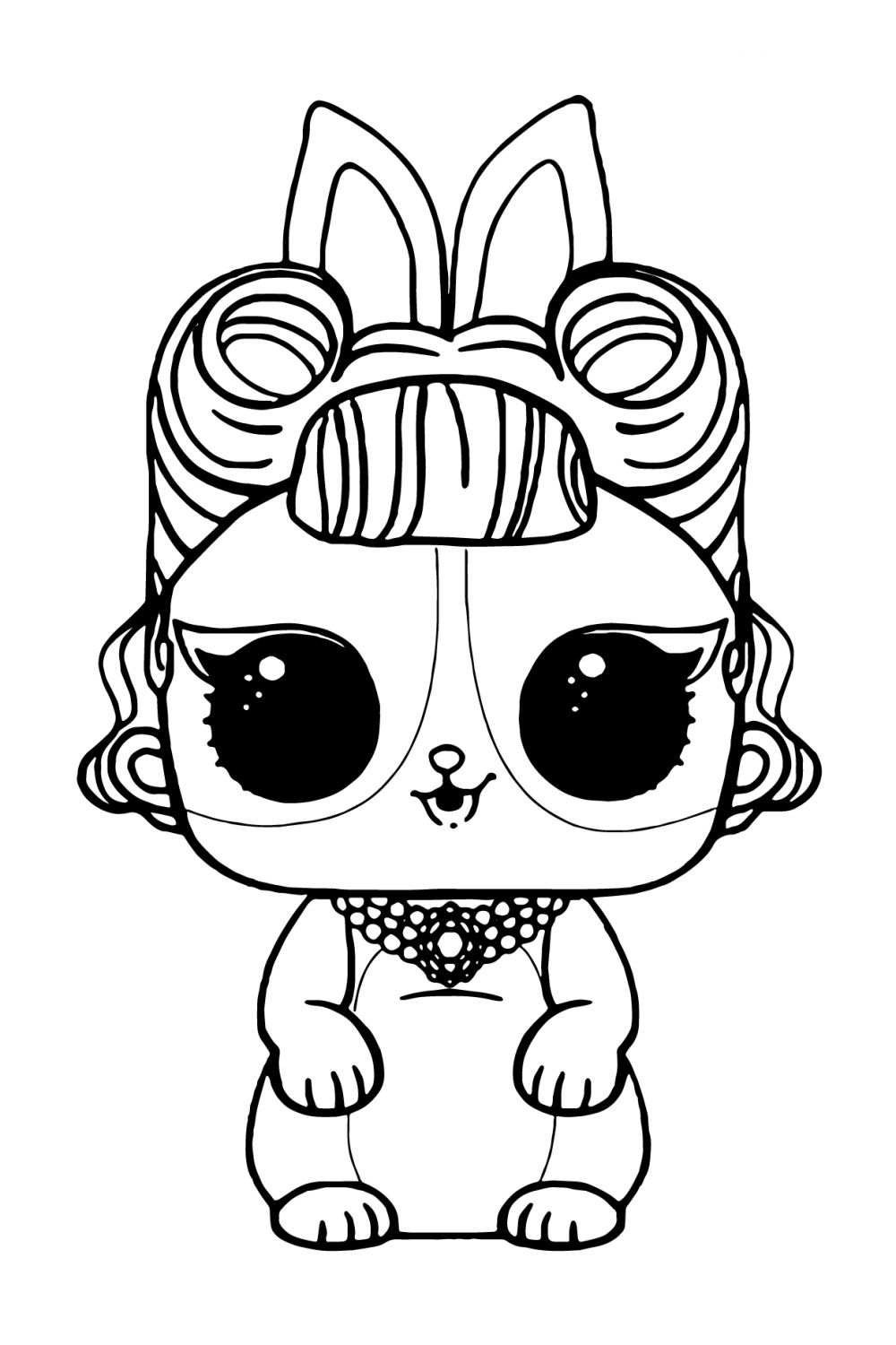 LOL Pet Puppy DJ K9 Coloring - Play Free Coloring Game Online