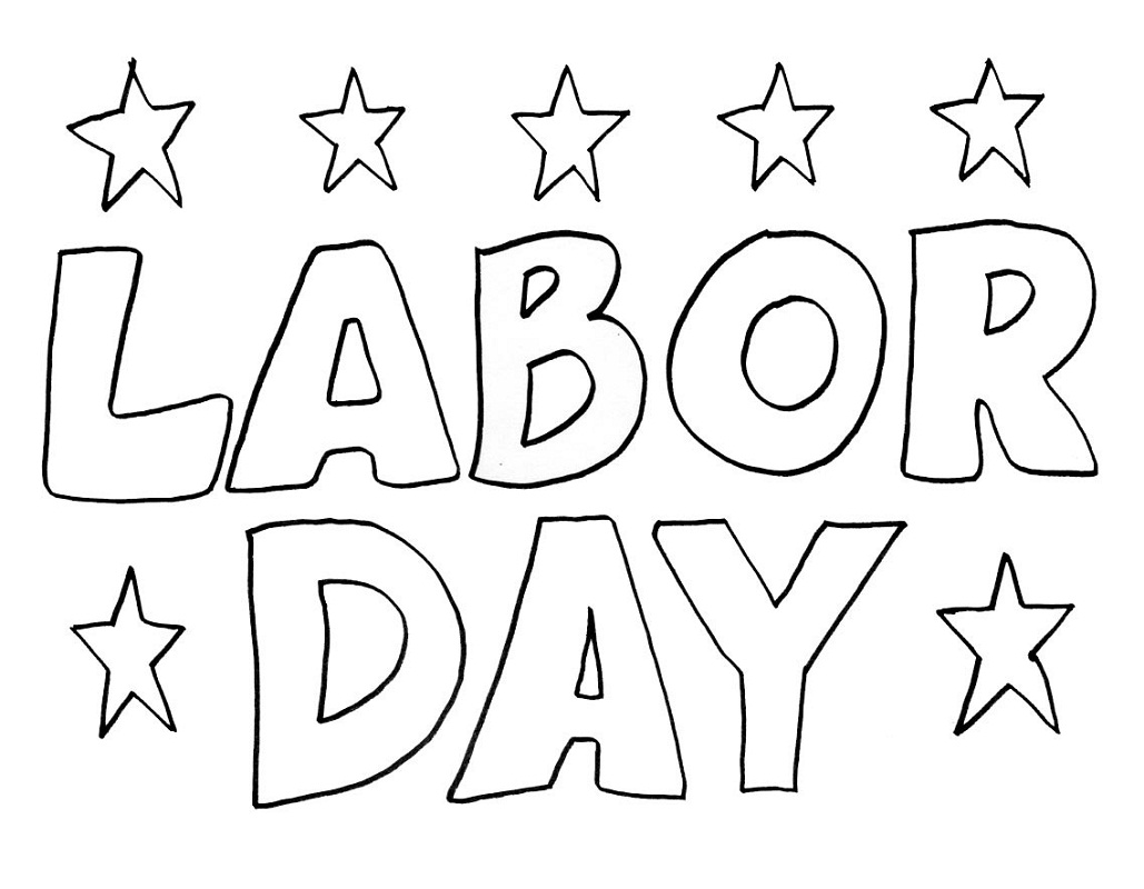 Labor Day coloring page