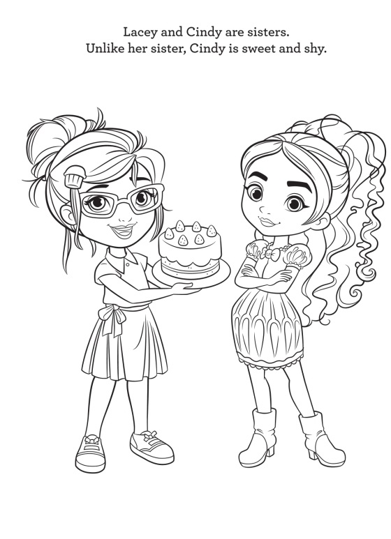 Lacey and Cindy from Sunny Day Coloring Game Lacey and Cindy from Sunny Day