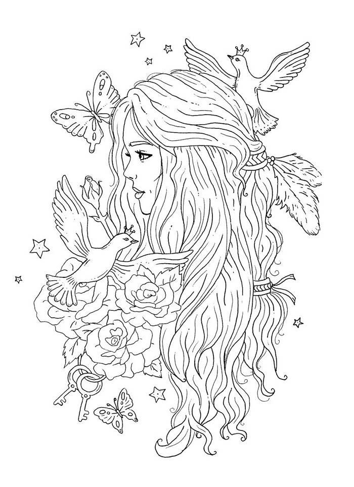 Lady with Doves Tumblr