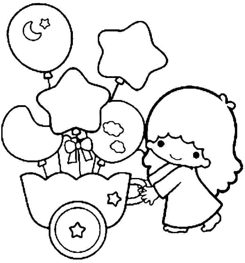 Lala Little Twin Stars Coloring Game Lala Little Twin Stars