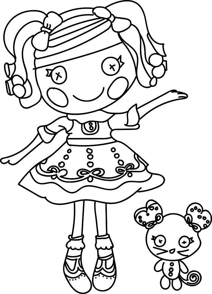 Lalaloopsy 1 Coloring - Play Free Coloring Game Online