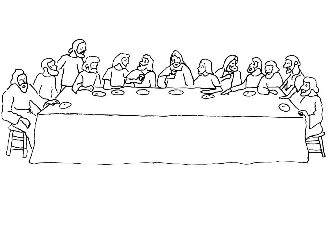 The Last Supper 7 Coloring - Play Free Coloring Game Online