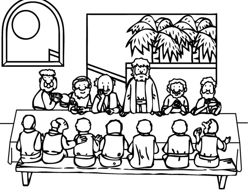 The Last Supper Coloring - Play Free Coloring Game Online