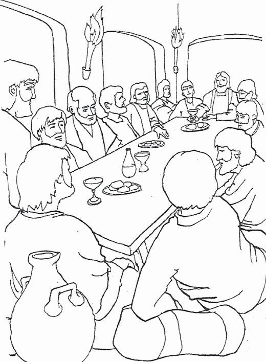 The Last Supper 5 Coloring - Play Free Coloring Game Online