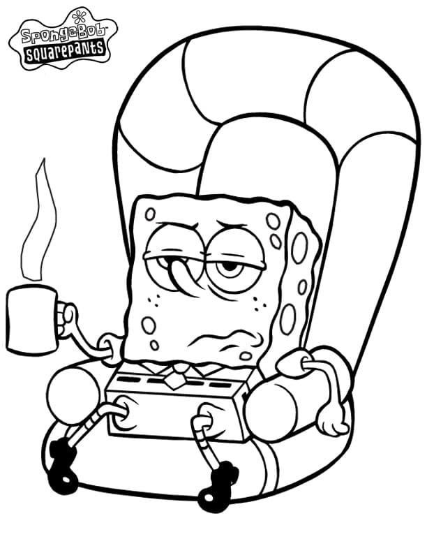 Lazy SpongeBob Coloring Game Lazy SpongeBob