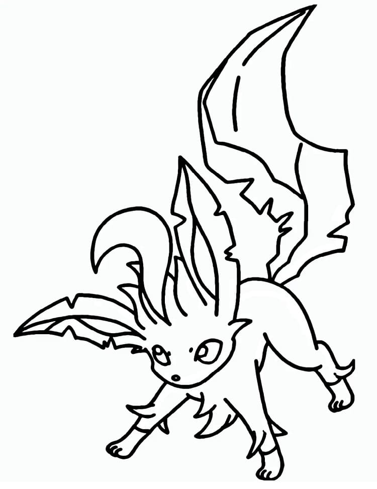 Leafeon Printable