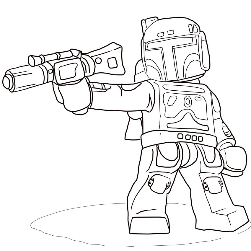 Lego Boba Fett Coloring Game Lego Boba Fett