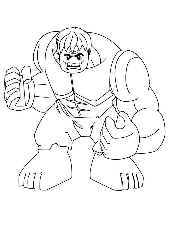 Lego Hulk 2 Coloring - Play Free Coloring Game Online