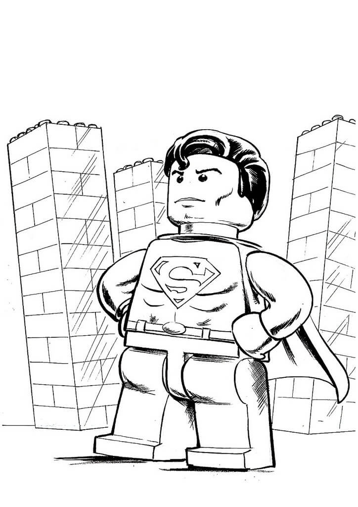 Lego Superman in the City Coloring Game Lego Superman in the City