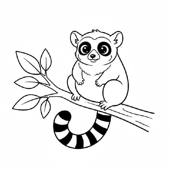 Lemur Children's Book Style