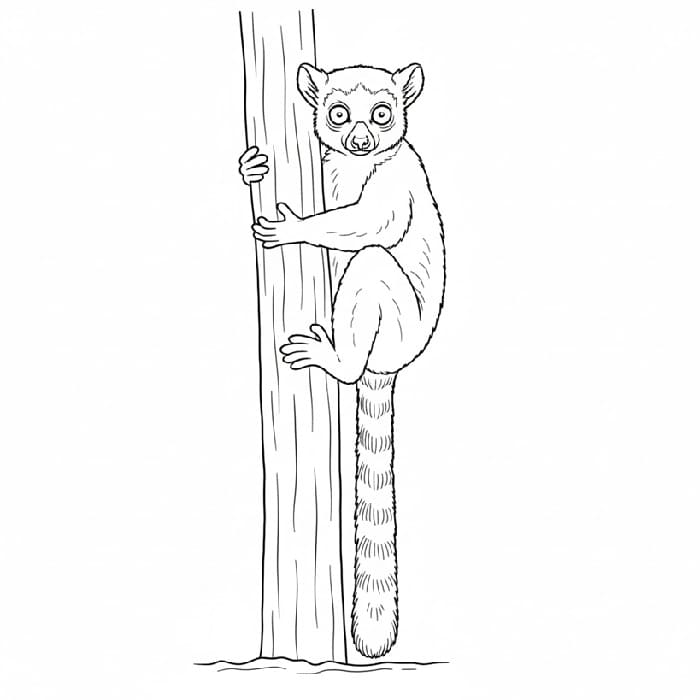 Lemur Climbing