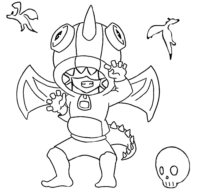 Leon Brawl Stars 2 Coloring Game Leon Brawl Stars 2