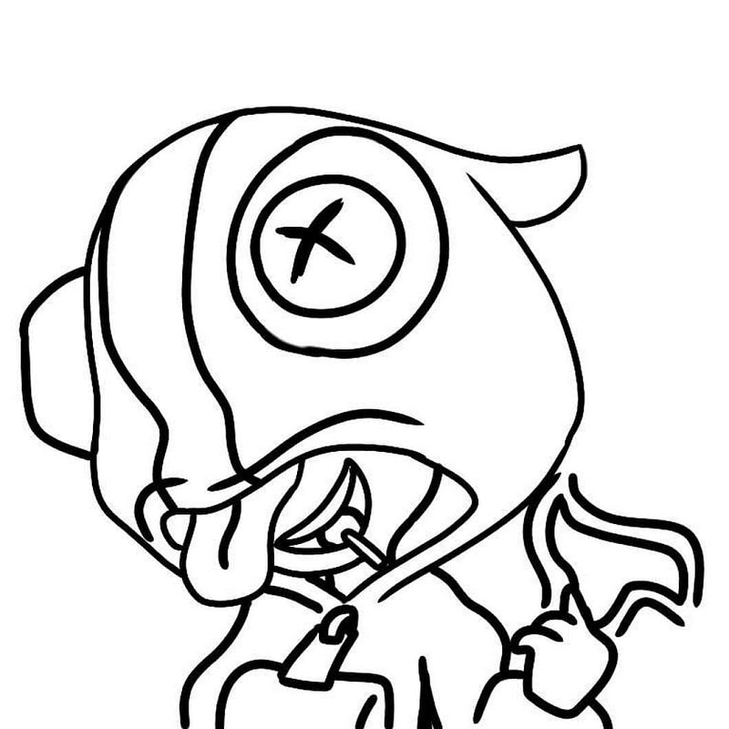 Leon Brawl Stars 6 Coloring Game Leon Brawl Stars 6