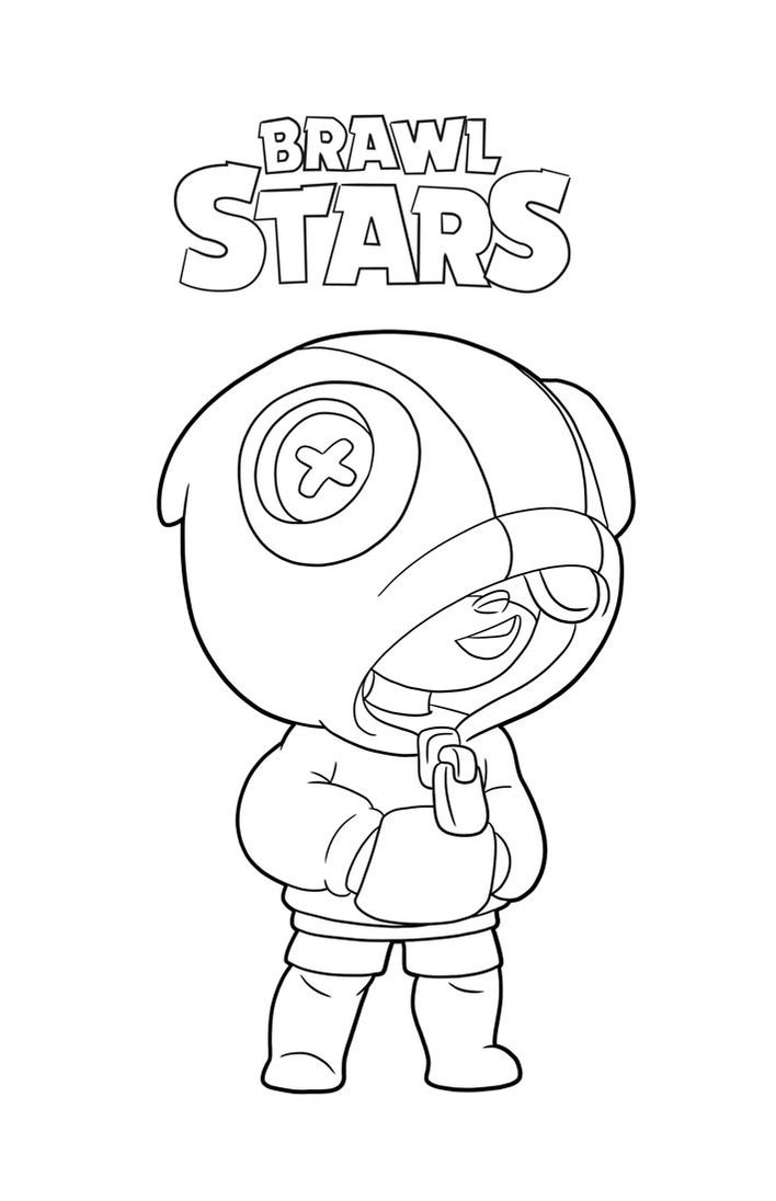 Leon Brawl Stars Coloring Game Leon Brawl Stars