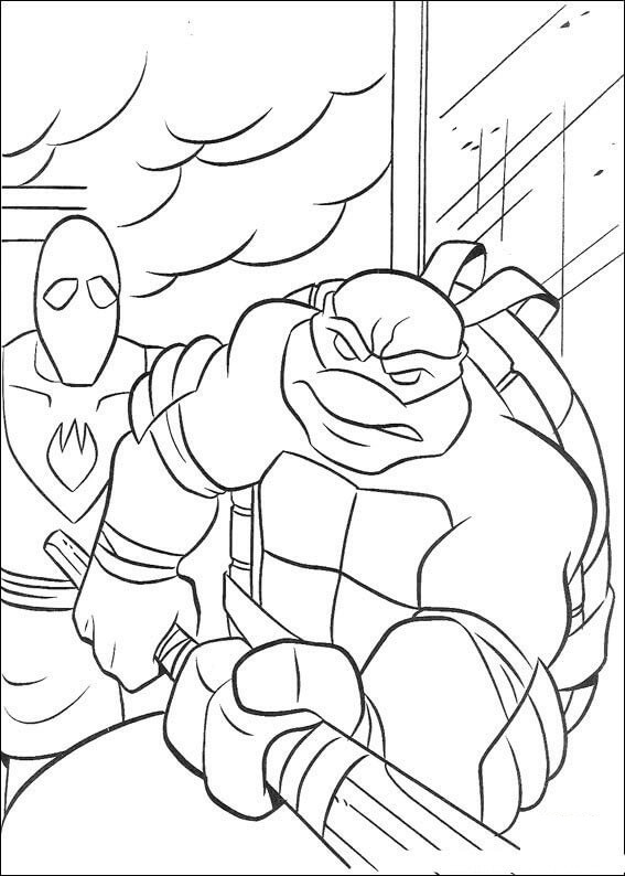 Leonardo Attacks Enemy