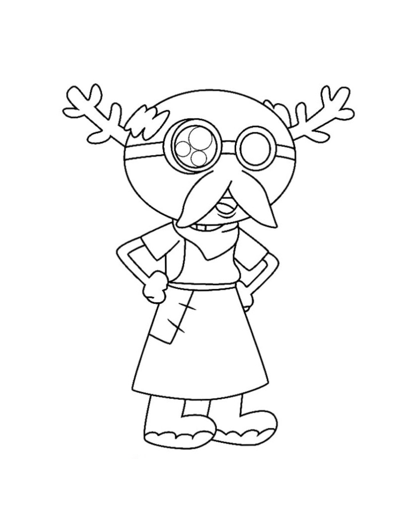 Leopold Loggle from Disney Amphibia Coloring Game Leopold Loggle from Disney Amphibia