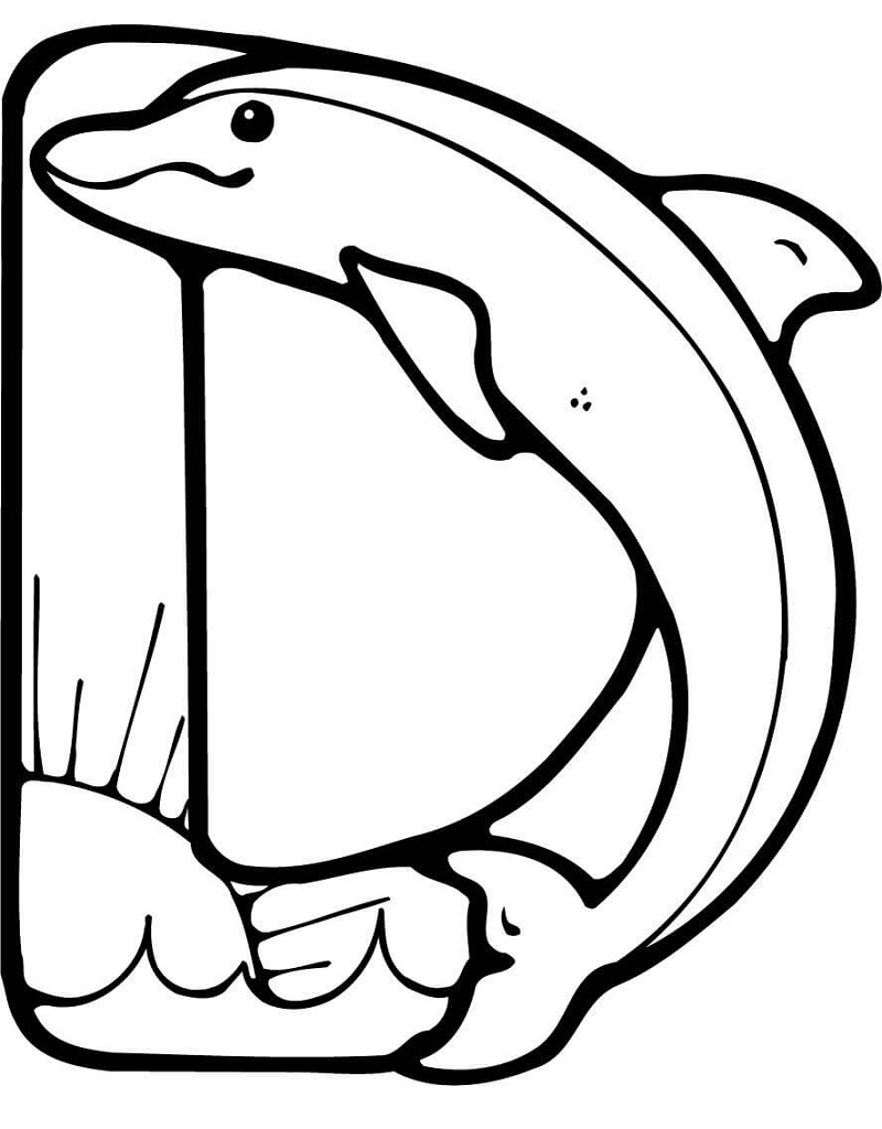 Letter D 5 Coloring Game Letter D 5