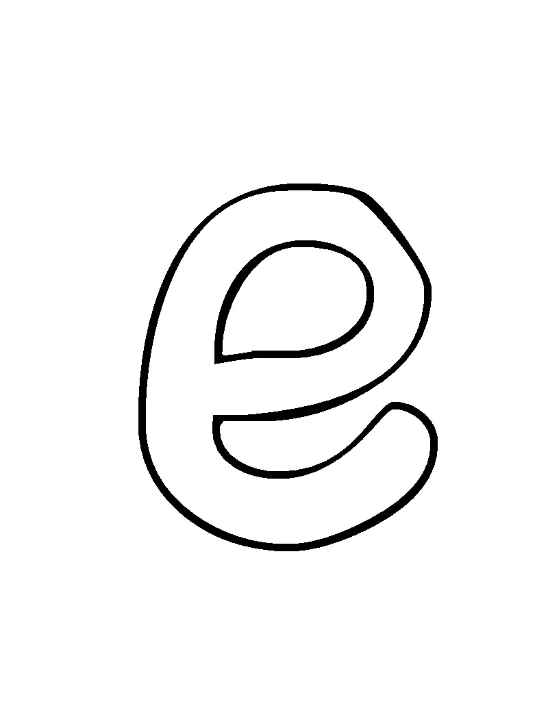 Letter E 1 Coloring Game Letter E 1