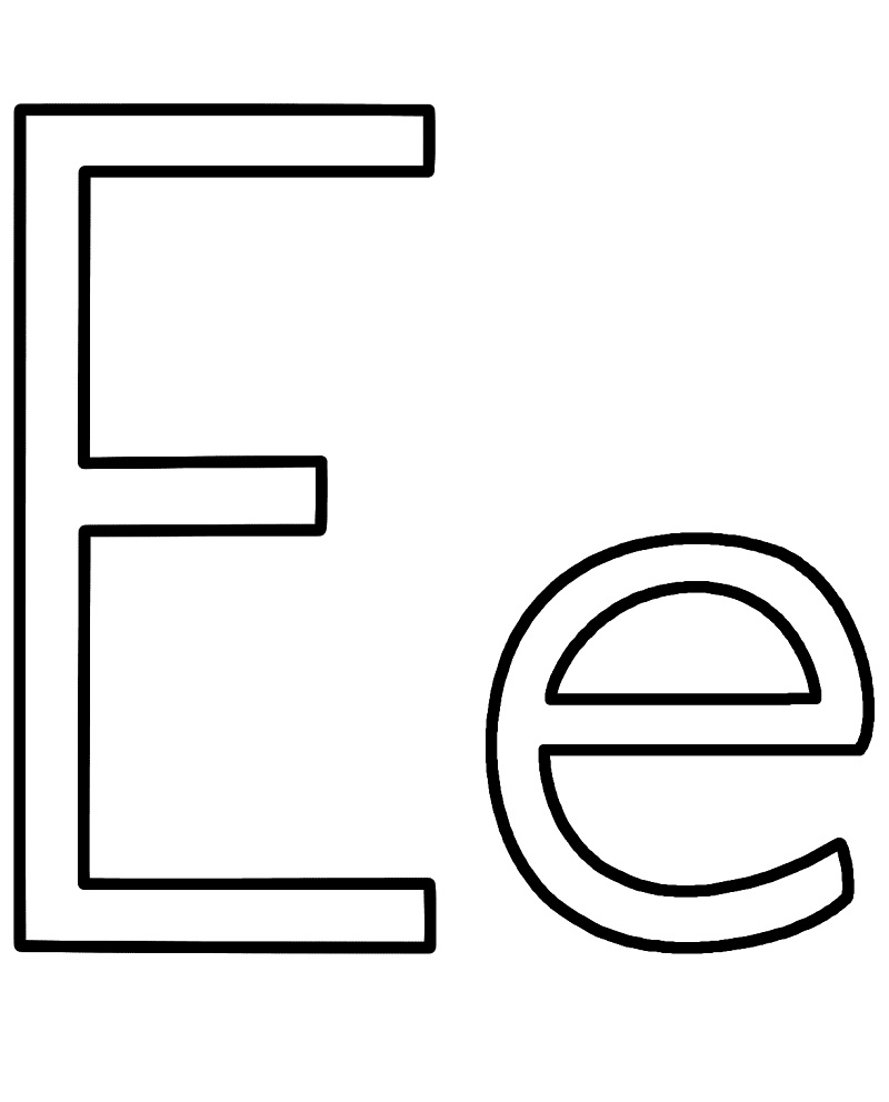 Letter E 4