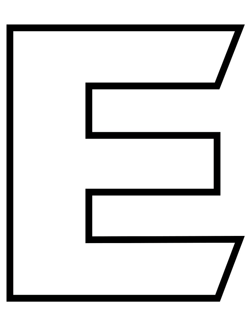 Letter E 7