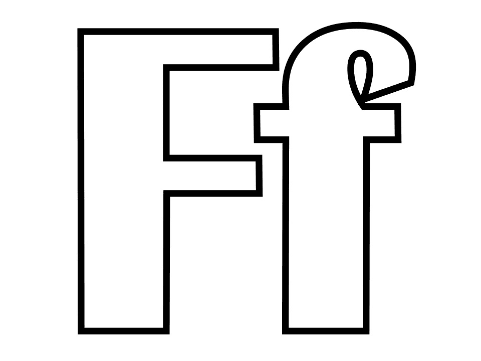 Letter F 5 Coloring Game Letter F 5