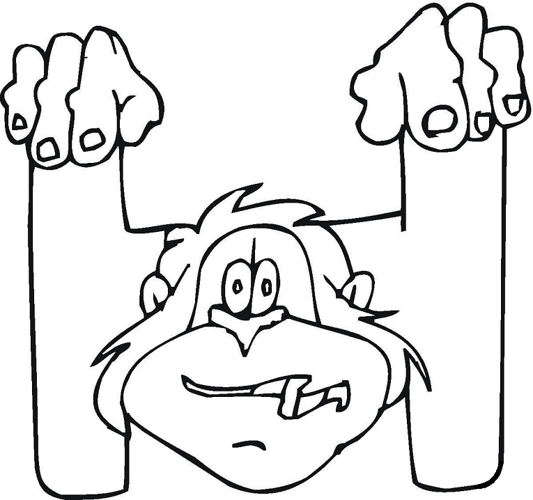 Letter H 7 Coloring Game Letter H 7