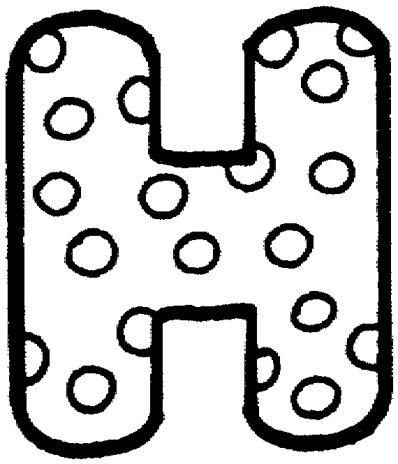 Letter H 8 Coloring Game Letter H 8