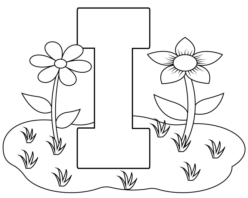 Letter I 10 Coloring Game Letter I 10